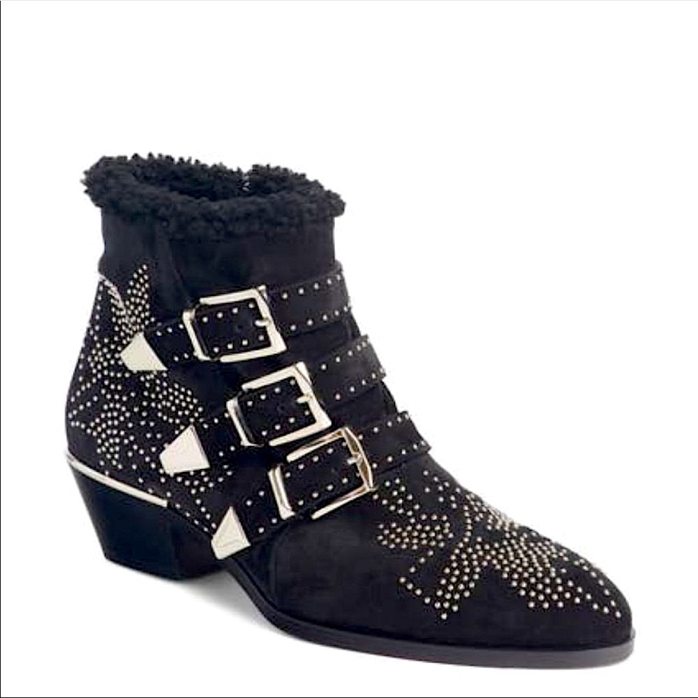 New Chloe Susanna Shearling boots 40.5